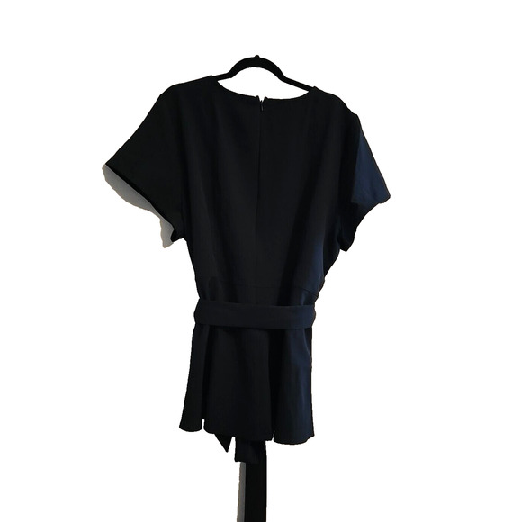 Lane Bryant Black Belted Short Sleeve Casual Tunic Top Womans Plus Size 24 - Picture 2 of 5